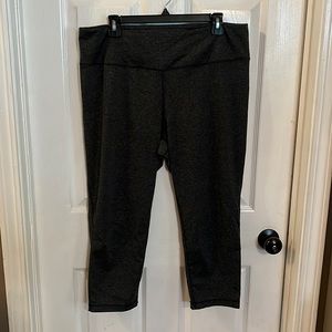 Dark Heather Gray Capri Leggings